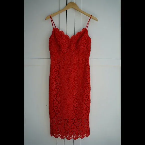 NWT J. Crew Guipure Lace Spaghetti Strap Dress, Bright Cerise, Size 0 NWT J. Crew Guipure Lace Spaghetti Strap Dress, Bright Cerise, Size 0